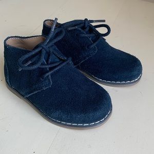 Janie and Jack Toddler Blue Suede Chukka Boots